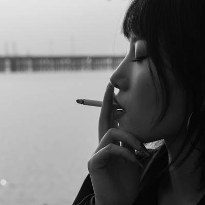 黑白模特