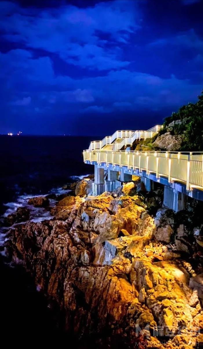 夜景模特