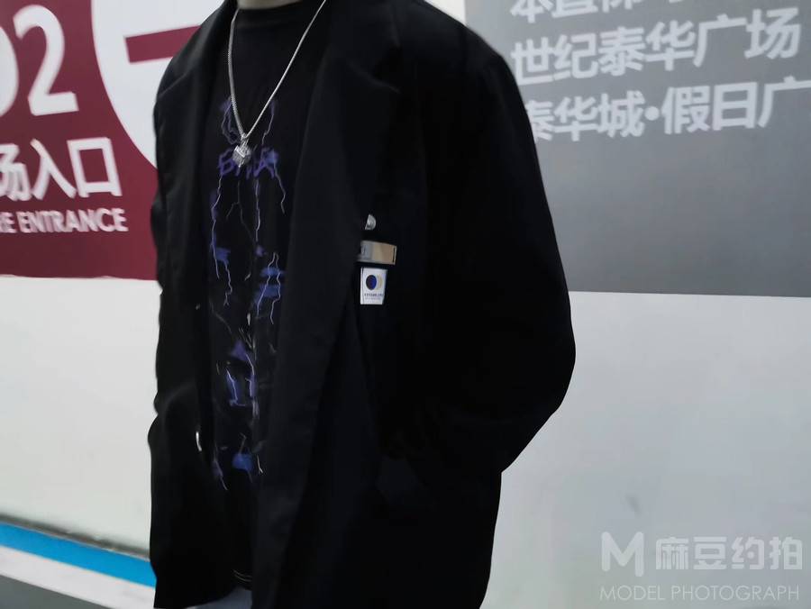 黑白模特