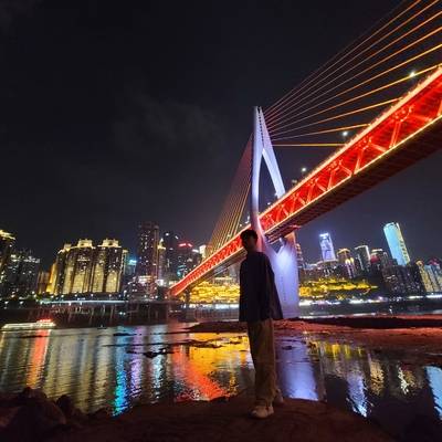 夜景模特
