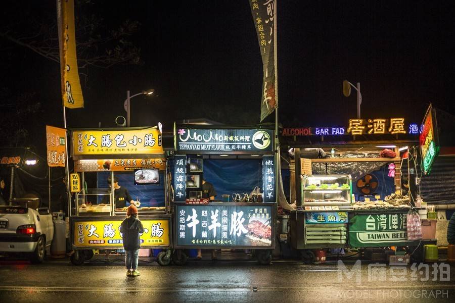 夜景模特