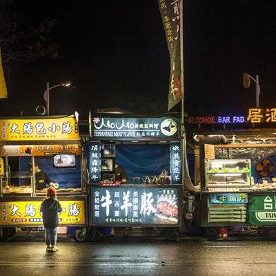 夜景模特