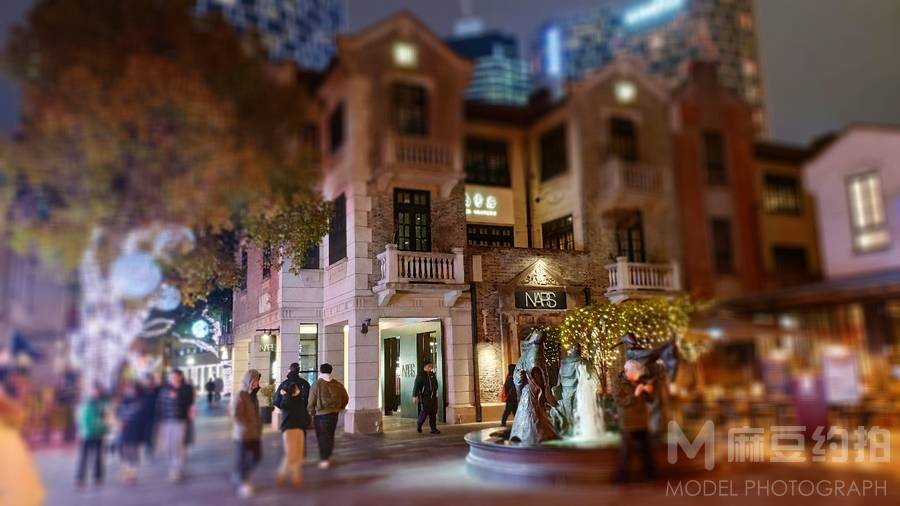夜景模特