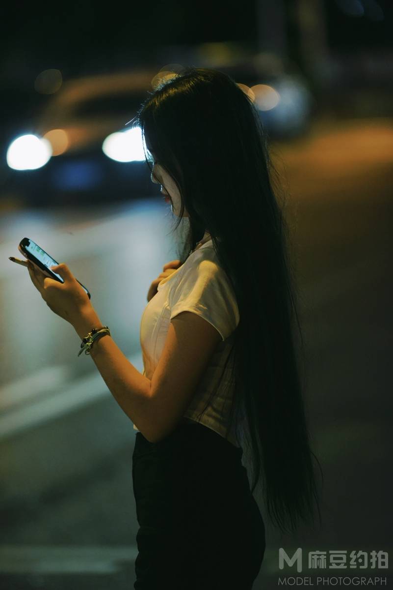 夜景模特