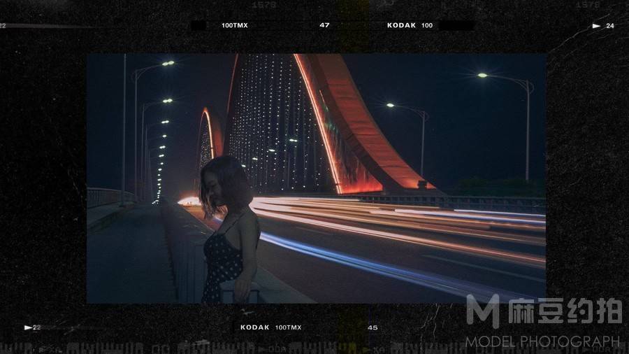 夜景模特