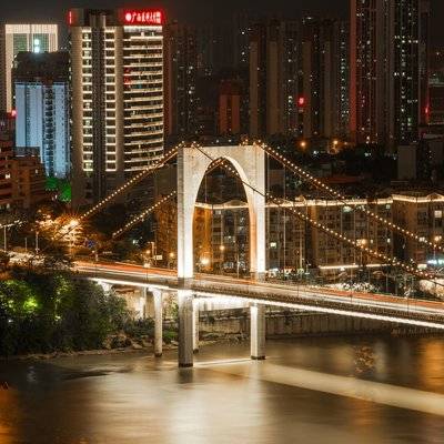 夜景模特