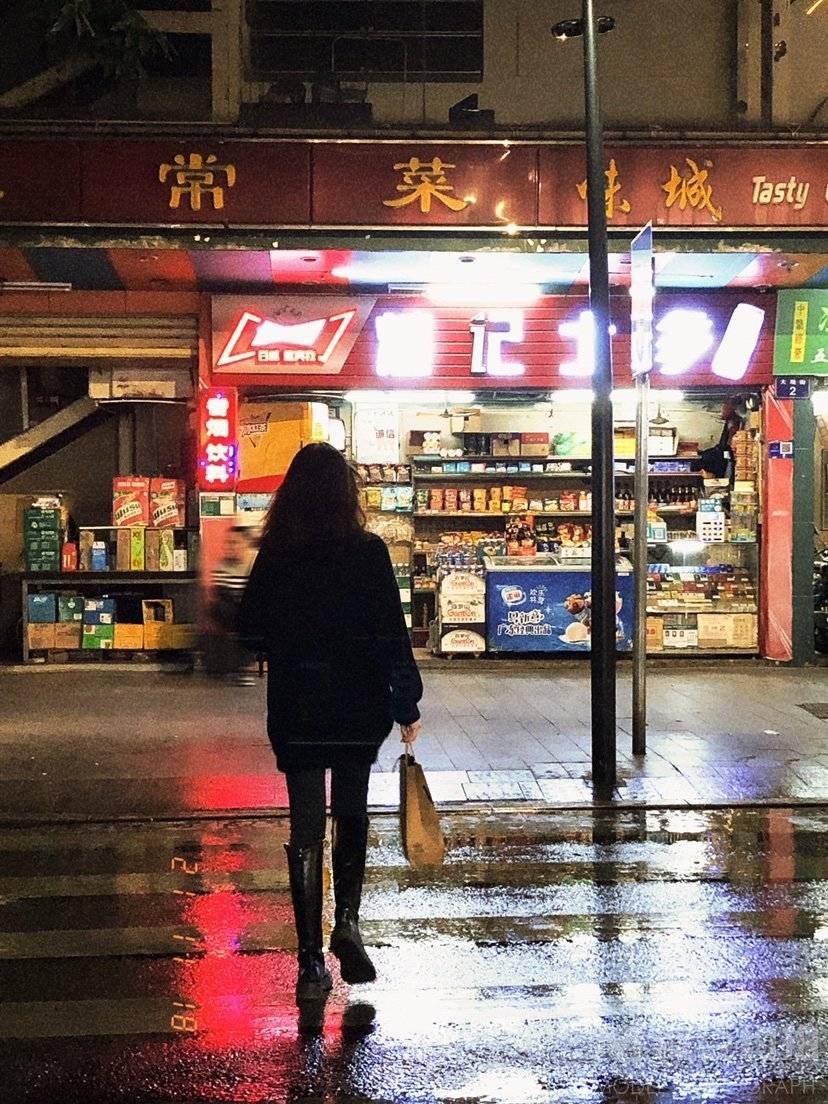 夜景模特