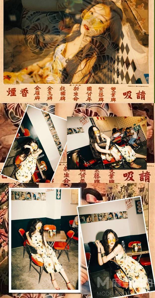 夜景模特