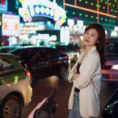 夜景模特