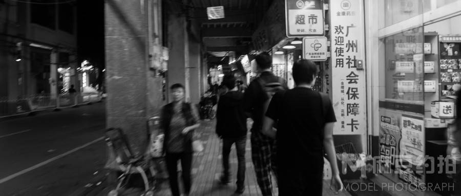 夜景模特