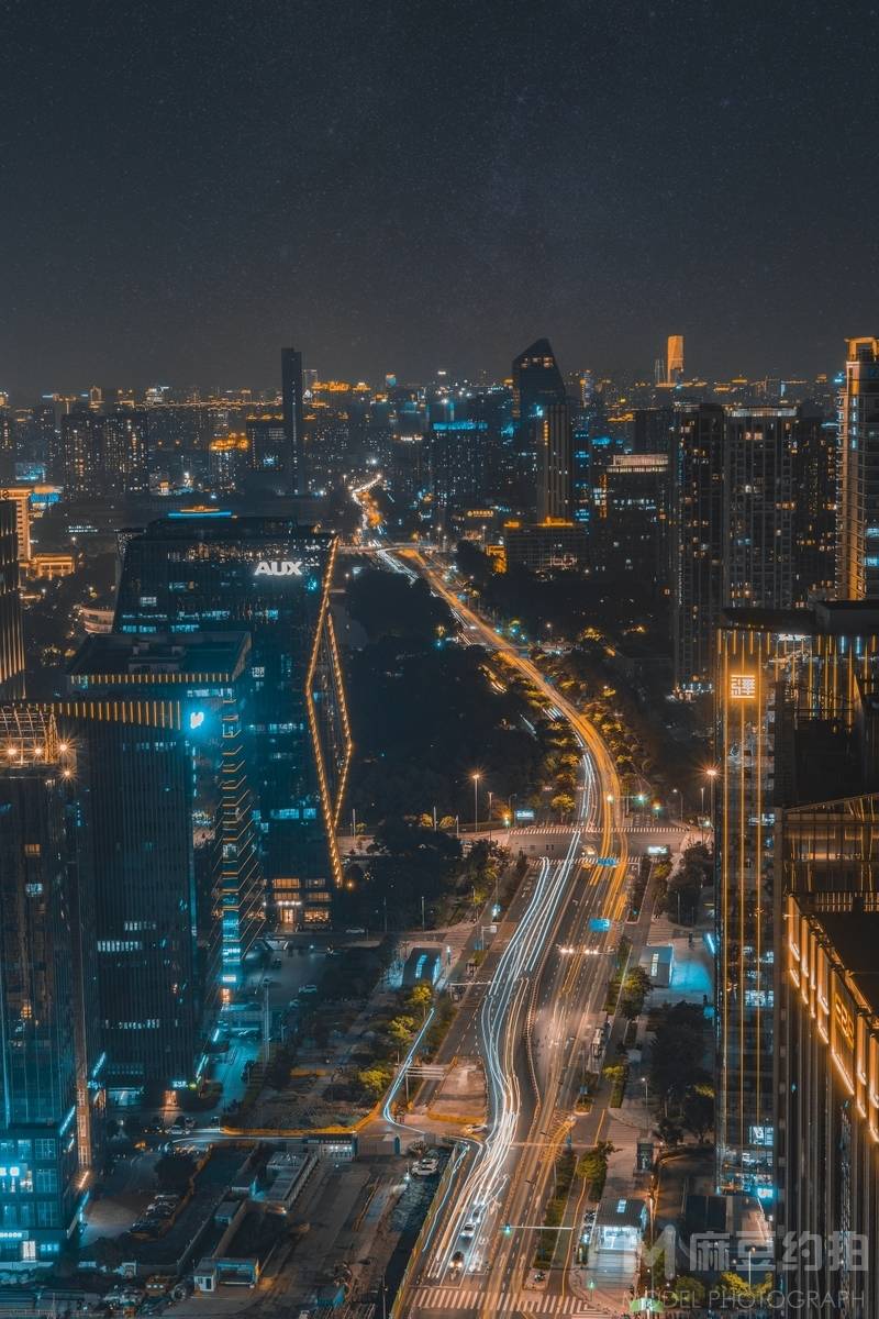 夜景模特