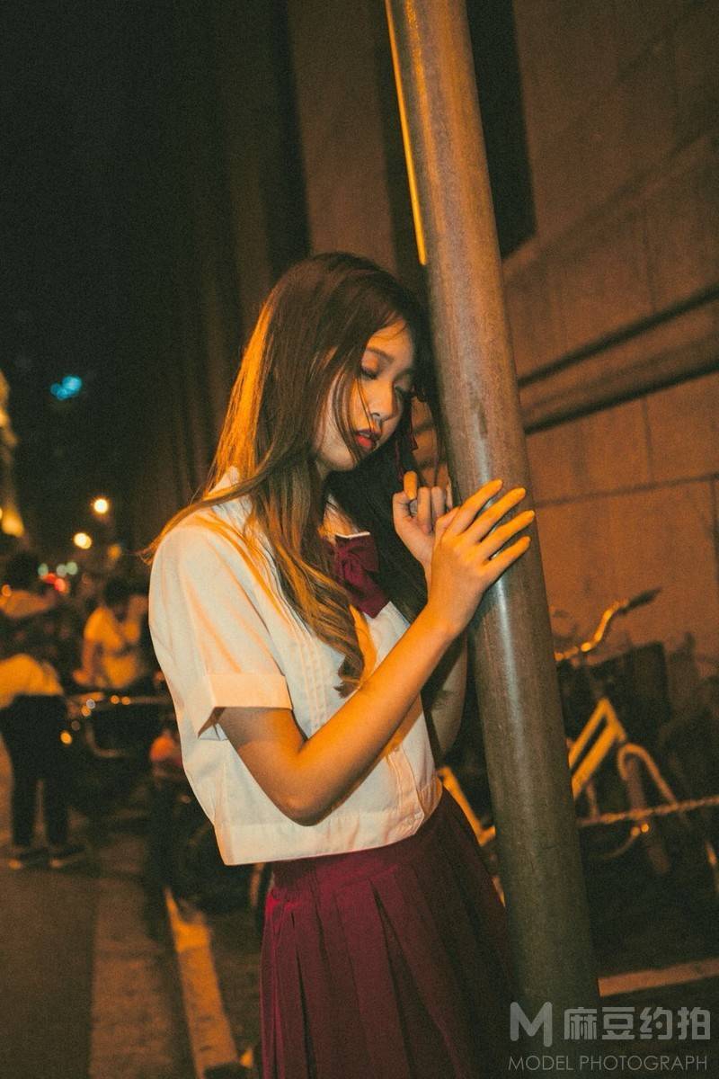 夜景模特