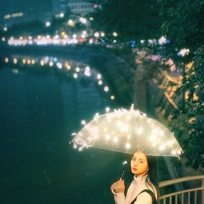 夜景模特