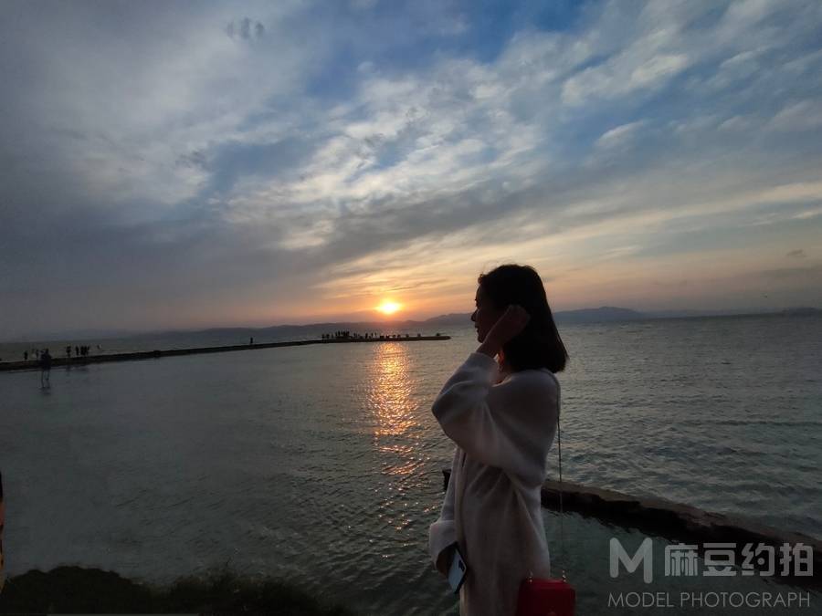 夜景模特