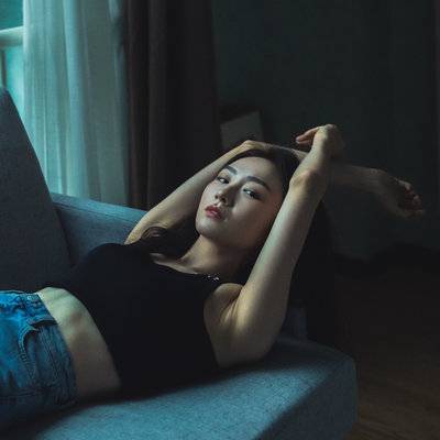 黑白模特