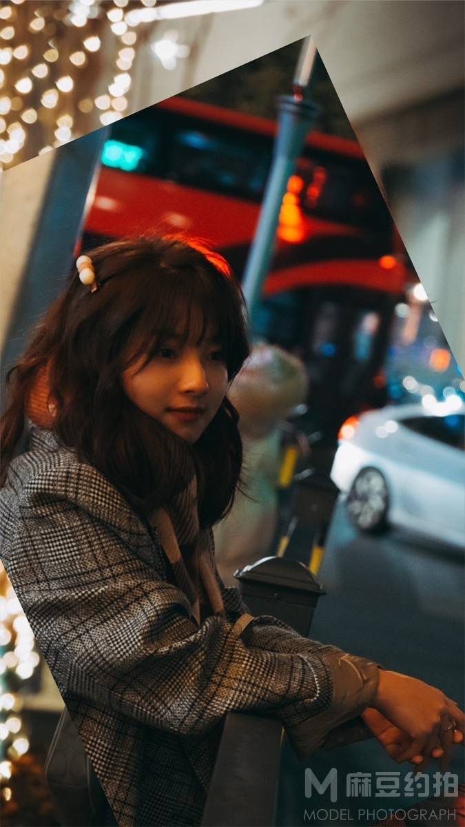 夜景模特