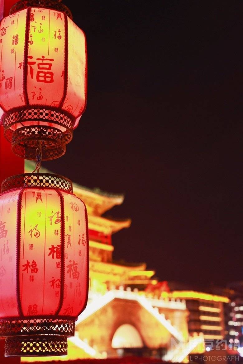 夜景模特