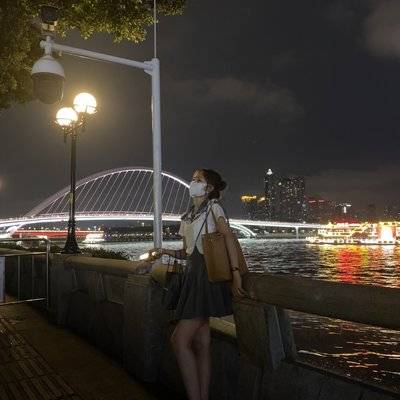 夜景模特