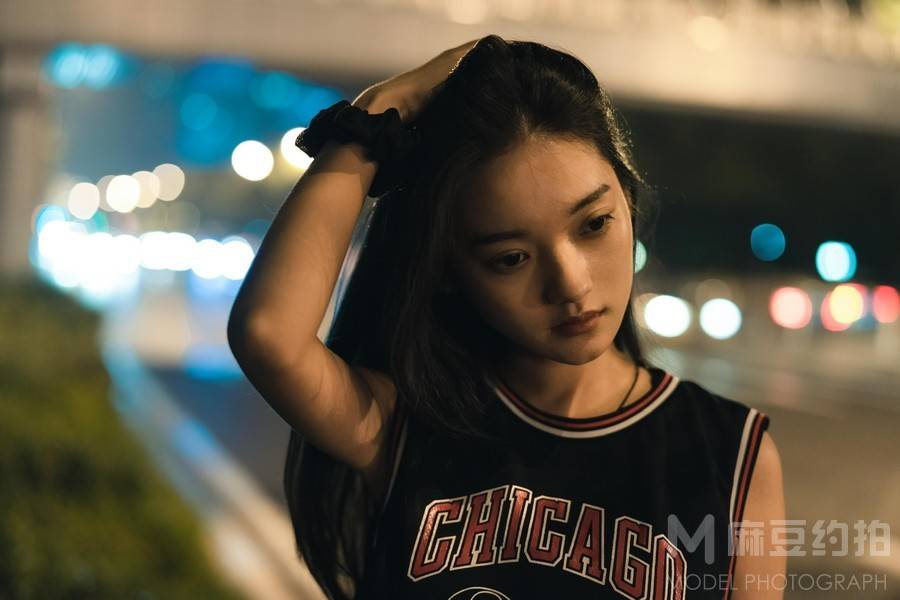 夜景模特