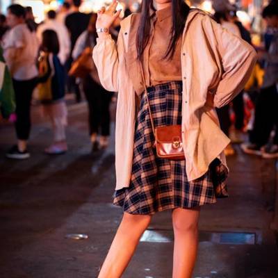 夜景模特