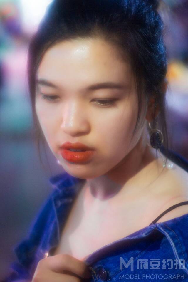 夜景模特