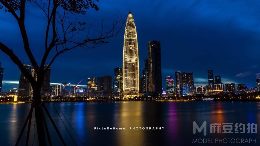夜景模特
