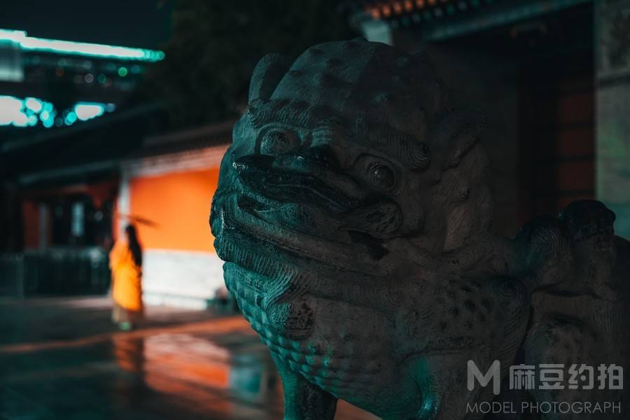 夜景模特