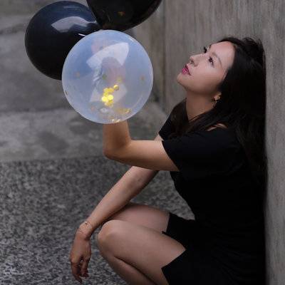 黑白模特