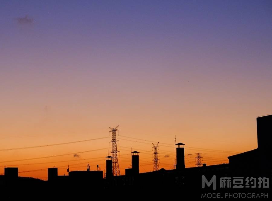 夜景模特