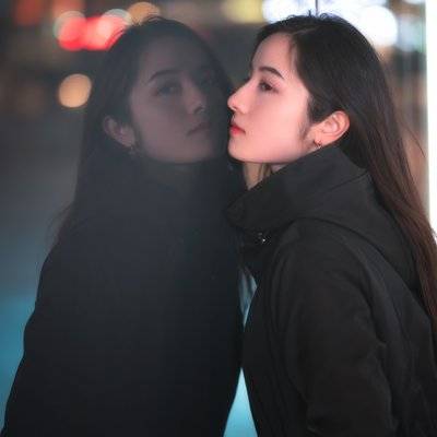 夜景模特