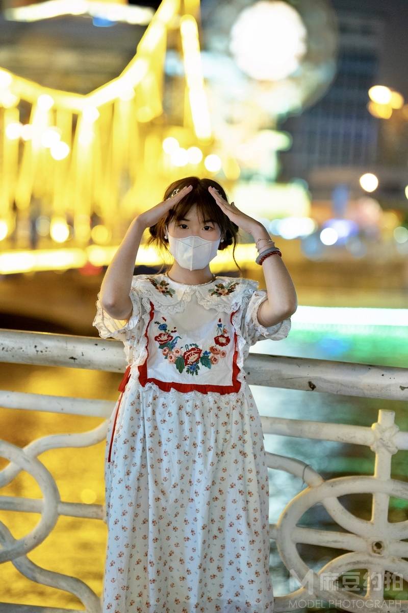 夜景模特