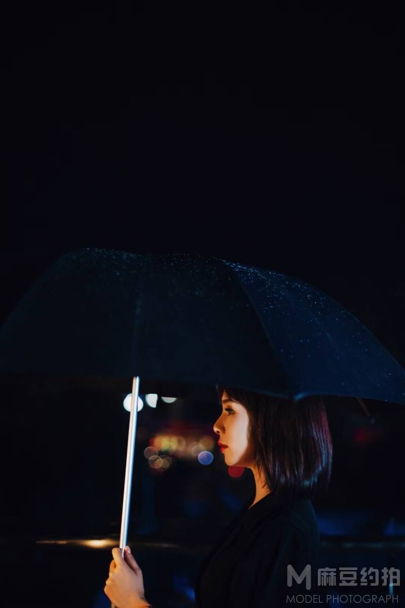 夜景模特
