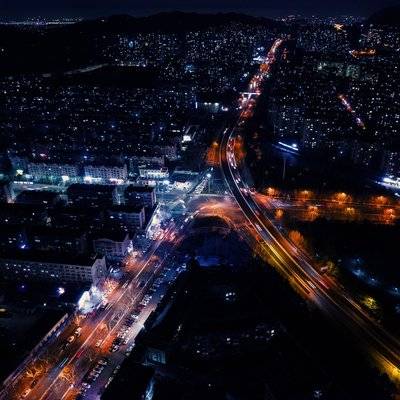 夜景模特
