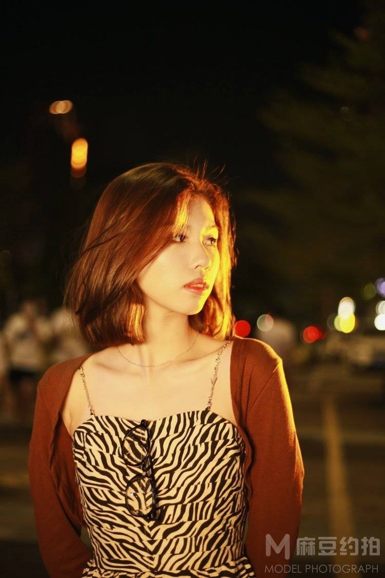 夜景模特