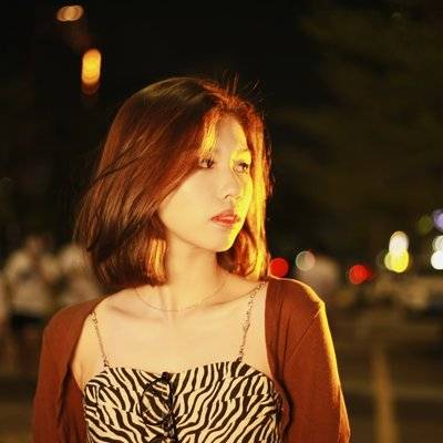 夜景模特