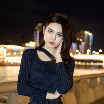 夜景模特