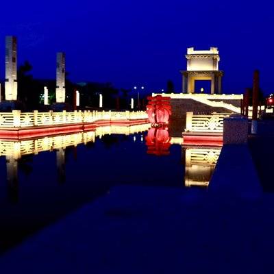 夜景模特