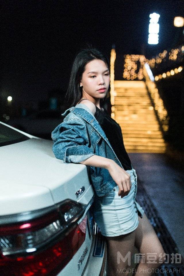 夜景模特