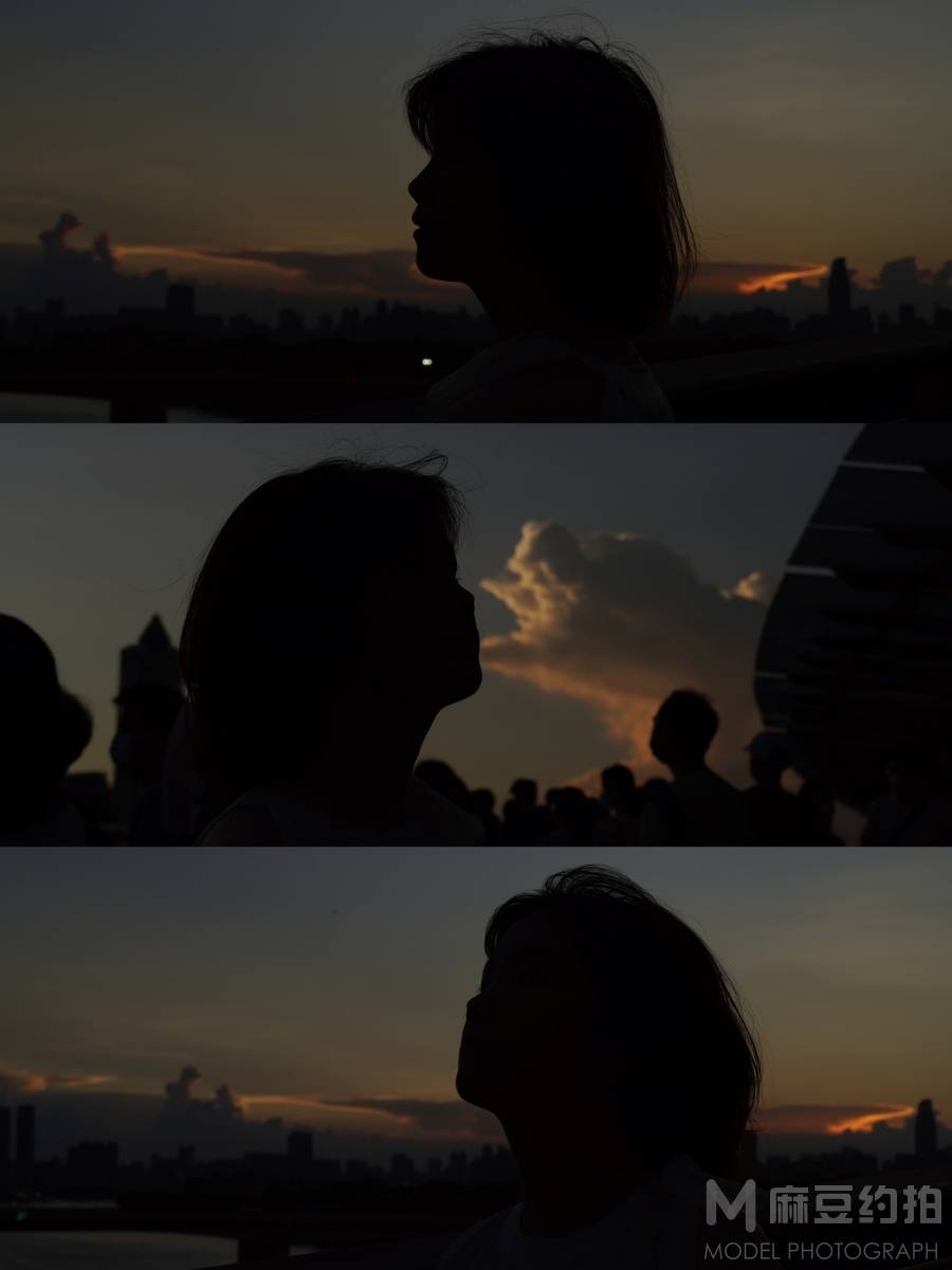 黑白模特