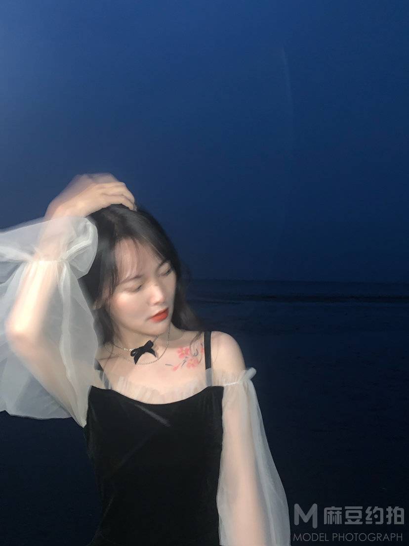 夜景模特