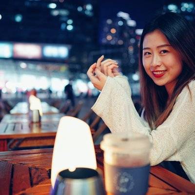 夜景模特