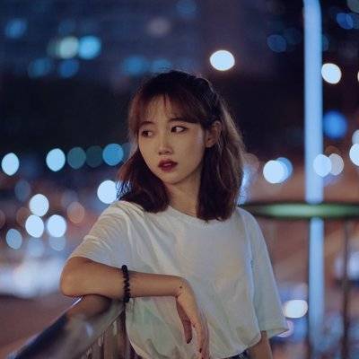 夜景模特
