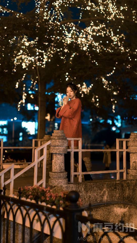 夜景模特