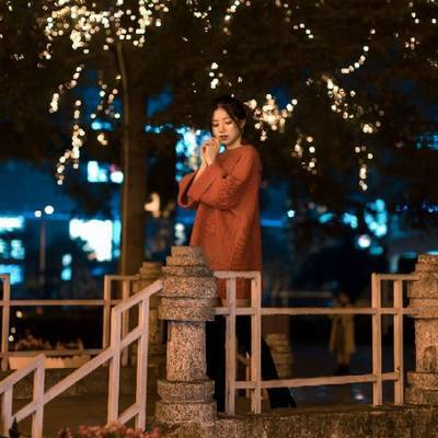 夜景模特