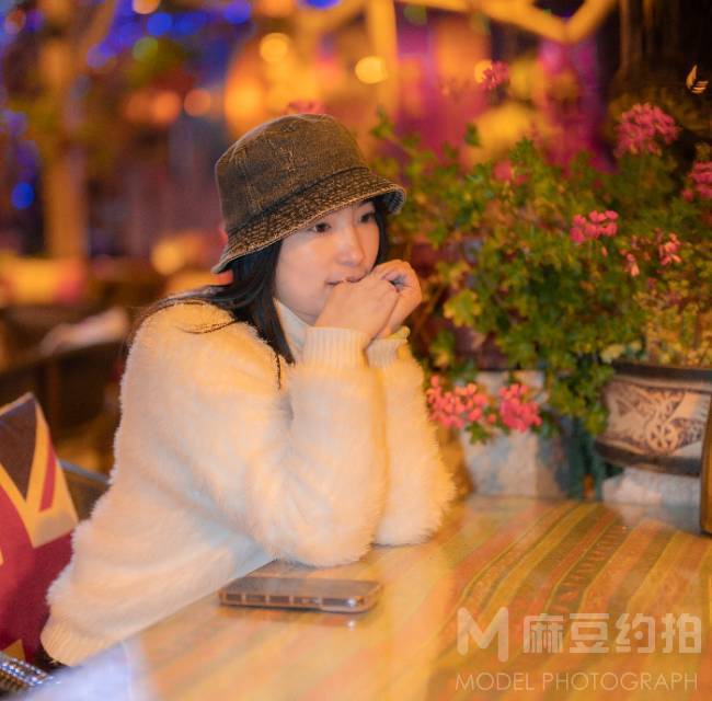 夜景模特