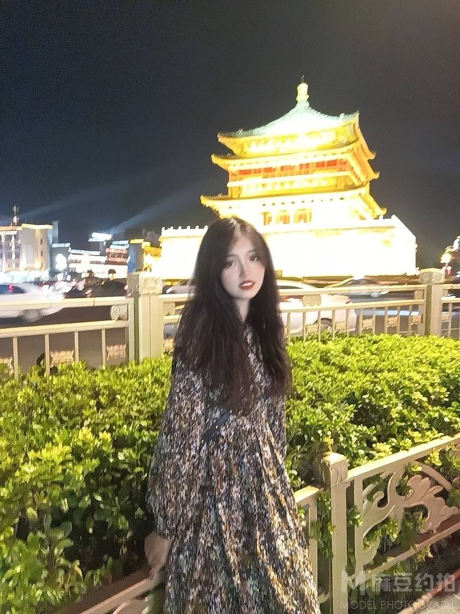 夜景模特