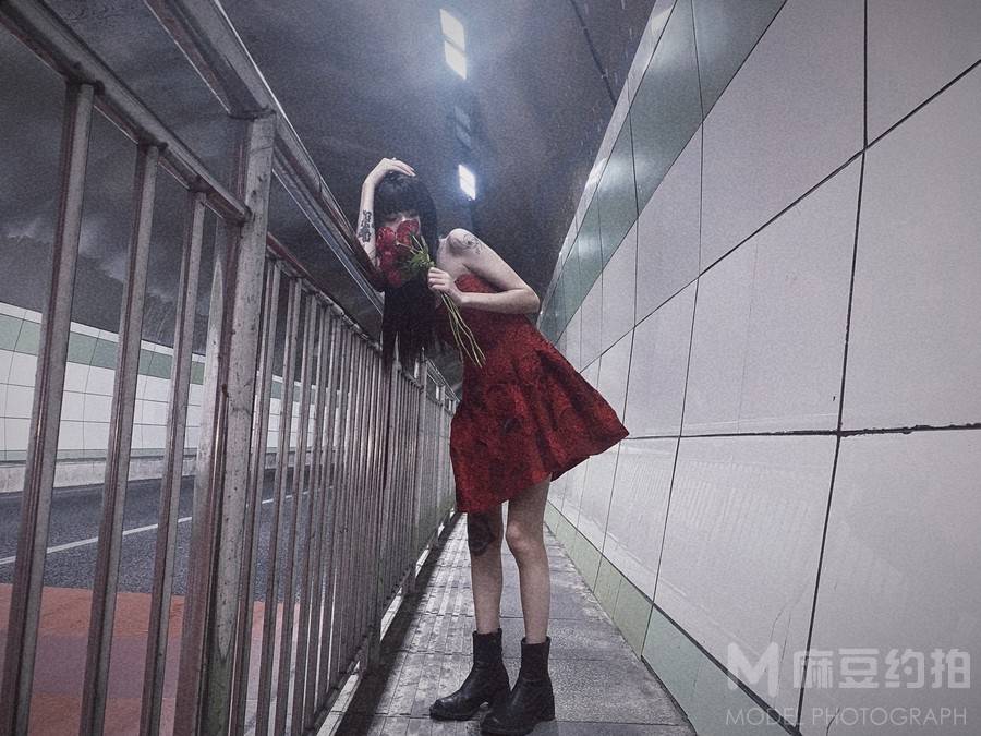 夜景模特