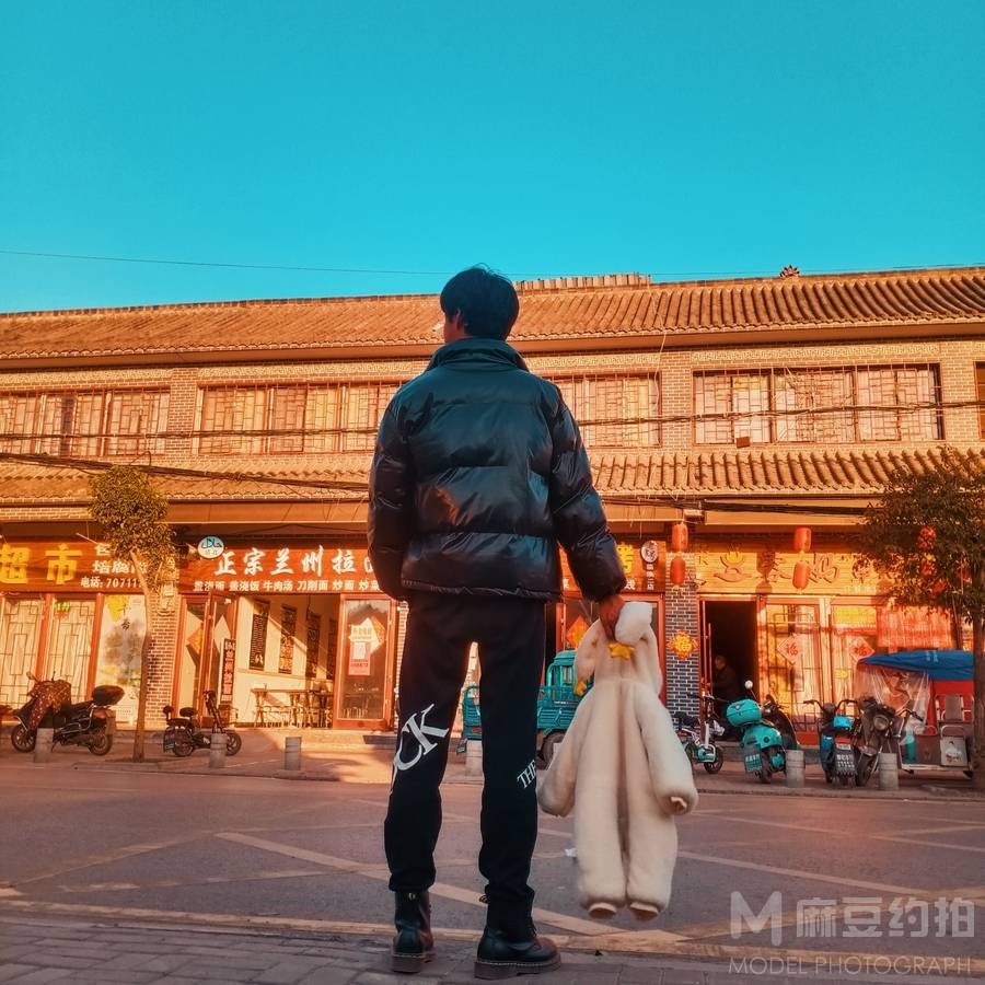 夜景模特