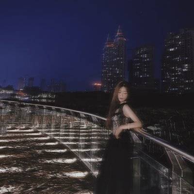 夜景模特
