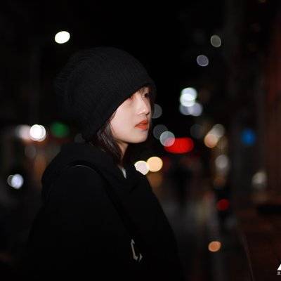 夜景模特